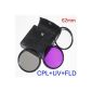62mm Circular Polarizer CPL + + FLD Fluorescent UV Ultra Violet Lens For Canon Nikon Sigma Sony Pentax DSLR Camera (Electronics)