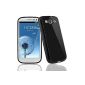 Bingsale® Cover / Case / Case for Samsung Galaxy S3 / S3 / S III / i9300 TPU glossy / glossy / GLOSSY (AT & T, T-Mobile, Sprint, Verizon) + Screen Protector Samsung Galaxy S3 Protector (Black) (Electronics)