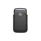 BlackBerry Leather Case for BB 9790 Bold Black (Accessory)