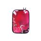 Emartbuy® Dragon Touch 10.1 inches A1X Quad Core Tablet PC Pink Butterflies Water Resistant Pouch Case Sleeve Case Cover Neoprene Soft Zip (10-11 Inch eReader / Tablet / Netbook) (Electronics)