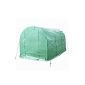 Songmics 350 x 200 x 200cm Greenhouse Garden Tent Tunnel Frame Metal Case PE Plastic 7m GWP35L