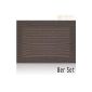 Placemat placemat BORDA place mats dark brown 8-piece set woven plastic 45x30 cm (household goods)