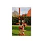 Cat scratching post - Scratching Post - FABY 10 - 220-250 cm - cover high - tiger pattern / terracotta - with Katzenhöhle, cubicle, play rope and much more (Misc.)