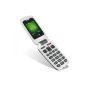 Doro PhoneEasy 605 GSM mobile phone clamshell phone with big buttons and a large display incl. Emergency button white / black (Electronics)