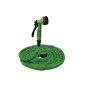 Topmax Flexi magic 15m Flexible green garden hose Wonder X-Tube Expander trousers (green, 15m)