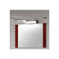 Nexium 7W Noble Double Fixture From Wall Mirror - Lighting Bathroom Chrome - Warm White