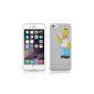 JAMMYLIZARD | transparent silicone case with stylish design for iPhone 6 Plus screen 5.5 inches, HOMER SIMPSON (Wireless Phone Accessory)