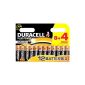 Duracell Plus Power AA batteries DUR018167 (8 + 4-pack) (optional)