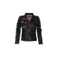 Women's summer leather jacket in 5 colors rock 'n roll style 2516 Vegan Leather (Textiles)