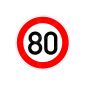 ORIGINAL traffic sign 80th birthday sign Road Sign Birthday Sign STREET SIGN (household goods)