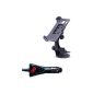 Pure² Flexible and vibration-free 360 ​​° Car Holder + 1A Car Charger Micro USB car charger in the set for HTC Desire HD