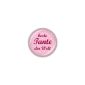 lijelove buttons 04-00GU, best aunt, pink, 25 mm
