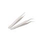 Set 2 Pairs of tweezers Nail Art - Straight & Curved - Strass, Eyelashes and False Eyelashes by Cheeky® (Miscellaneous)