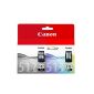 1x Canon ink cartridge twin pack (Pack contains 1 x Black PG-512, 1x colored CL513) (Office supplies & stationery)