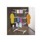 Mobile drying rack Dryer Tower wing on 3 or 4 levels foldable (3 level) (household goods)