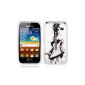 Creator Case for Samsung Galaxy Ace 2 i8160 - Case / Cover / white protective TPU / gel / silicone with pattern élèctrique guitar (Electronics)