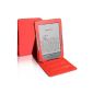 Red Book Schtand Cover With Magnetic Closing For New Amazon Kindle 4