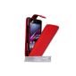 Yousave Accessories HA01-SE-Z926 Leather Case for Sony Xperia Z1 Compact Red (Accessory)
