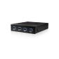 Icybox IB-866-B USB 3.0 Adapter front with 4 port bay 3.5 '' Black (Accessory)