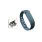 Activity- and sleep Bracelet replacement strap for Fitbit Flex with Clasp without trackers upper / lower case (Small, Blue) (Electronics)