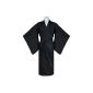 Laciteinterdite - Japanese Kimono black cotton Men (Clothing)