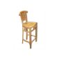 KMH®, bar stools made of real teak (# 102058)