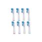 8 pcs.  (2x4) of brush heads to E-Cron® teeth.  Oral B Precision Clean Replacement (EB417-4).  Fully compatible with electric toothbrushes Oral-B models: Vitality Precision Clean, Vitality Floss Action, Vitality Sensitive, Vitality Pro White, Vitality Precision Clean, Vitality White & Clean, Professional Care Triumph Advance Power, Trizone and Smart Series .