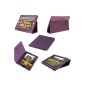 Luxury Case Cover Purple for Apple Ipad 4 + FILM and PEN GIFT