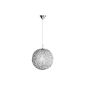 Wofi pendant lamp, 1 light, ø 30 cm, 150 cm suspension, chrome-soft 627 401 680 300 (household goods)