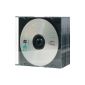 Ednet CD Slim Case 5.2mm Leerhülle for 1 CD / DVD black 10-pack