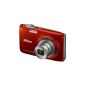 Nikon Coolpix S3100 Digital Camera (14 Megapixel, 5x opt. Zoom, 6.7 cm (2.7 inch) display, HD video, image stabilized) Red (Electronics)