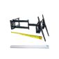 M & G Techno ® TV wall mount Wall distance max 65cm L7 swiveling tiltable Plasma LCD LED wall mount for TVs with 76 - 165cm (30 - 65 