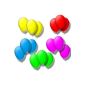 15 LED balloons knallbunt in 5-color mix includes bulbs and batteries.  The 3 color balloons.  Filled with helium or air!  Indoor and outdoor usable.
