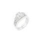 Isady - Gisèle - Ladies Ring - 14K (585) white gold plated rhodium plating - zirconium - Ring Set - Wedding Ring Set - T 52 (16.6) (Jewelry)