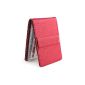 Distressed -. Credit card case with stainless steel money clip / money clip including 10 clear plastic pockets (Textiles)