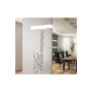 Wall Decal Welcome Colour: light gray, very large format width: 30 cm, height: 160 cm XXL.  Motif No. 3016, Deco Stickers Wall Stickers Wall Stickers decoration removable.  Cheaper than pictures or paintings or image (household goods)