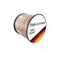 Speaker Cable transparent - Made in Germany - real copper - 2 x 4 mm² - 10m ring (electronic)