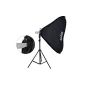 TARION extendable tripod + 810-2000mm light box 80x80cm softbox flash + Support (Bowens mount) for video photography studio (Electronics)