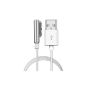 Ukamshop magnetic charging cable W / LED For Sony Xperia Z3 Z2 Z1 Compact L55t XL39h Silver (Electronics)