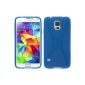 Silicone Case for Samsung Galaxy S5 - X-Style blue - Cover PhoneNatic ​​Cover + Protector (Electronics)