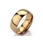 MunkiMix width 8mm stainless steel ring band gold golden classic wedding Wedding rings Polished size 70 (22.3) men, women (jewelery)