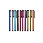 Vandot 10x Stylus Pen Stylus Touch Pen Multifunction for Smartphones Android Tablet Smartphone Tablet HTC One, iPhone 3 3GS 4 4S 5 5S 5C, iPad mini, iPad 1 2 3 4 5 Air, Samsung Note 2 N7100, S4 Mini i9190, S3 MINI i8190, Note 3 N9000, Galaxy S3 i9300, i8262D, S2 i9100, i9268, T989, S5830, i9000, i9500 Samsung Galaxy S4, S5 i9600, HTC G18 Sensation XE, GALAXY Ace2, LG Nexus 4, HTC One X, One mini M4 M7, HTC X920e (Butterfly), Nokia Lumia 920 928 520 720, Sony L36h (Xperia Z SP L), LG L5, Samsung Tab 10.1 '' P7510 P7300 P6800 P6200 P3100 - Green Purple Multi Colored
