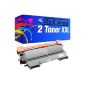 2 Toner Cartridges XXL Platinum Series Black compatible for Brother TN-2010 HL-2130 HL-2132 HL-2135W DCP-7055 DCP-7055W DCP-7057 (Office supplies & stationery)