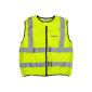 Road motorcycle safety vest yellow according to EN ISO 20471 yellow XL (Automotive)