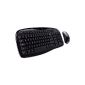Logitech MK250 Keyboard and Mouse Cordless black OEM (German keyboard layout, QWERTY) (Accessories)