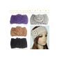 Yahee365 Hair Headband knitted chunky knit Headband Headband (Brown) (household goods)