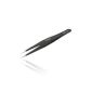 Ebest - Straight Tweezers Extra Fine Point, anti-magnetic, anti-acid steel, wrist, stainless steel, high precision (Miscellaneous)