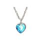 Costume necklace with rhinestone heart-shaped (Textiles)