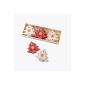 Heaven Sends - Christmas tree decorations - red and cream Christmas trees