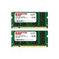 Komputerbay 4GB 2X 2GB PC2-5300 DDR2 667 MHz PC2-5400 DDR2 667 (200 PIN) SODIMM Laptop Memory (Accessory)